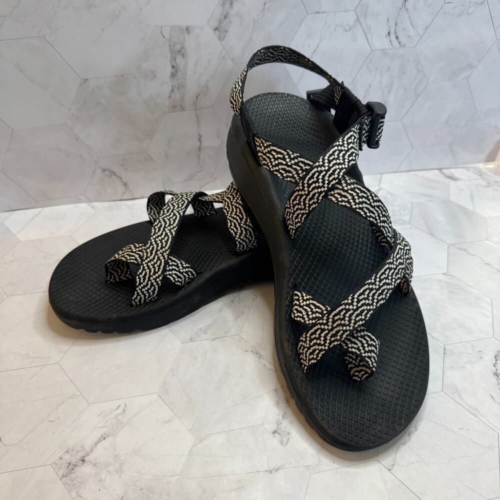 Chaco Womens ZCloud 2 Bloop B&W Comfort Hiking Sandals Size 10 US Outdoors EUC